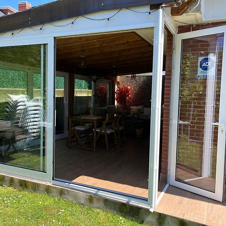 Habitaciones En Chalet Con Jardin Boo De Pielagos Bagian luar foto