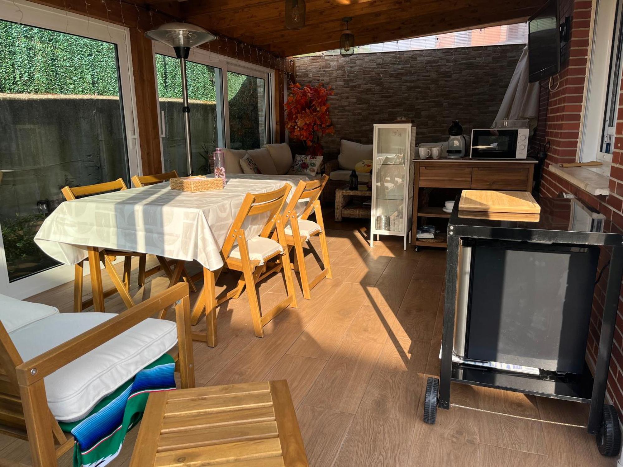 Habitaciones En Chalet Con Jardin Boo De Pielagos Bagian luar foto
